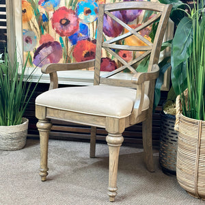 Taupe Dining Arm Chair