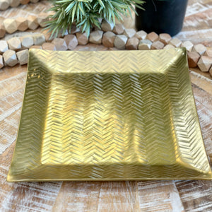 Gold Square Tray