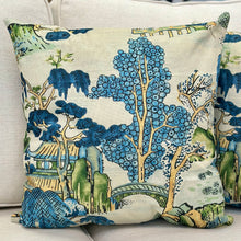 Load image into Gallery viewer, Blue Chinoiserie Pillow
