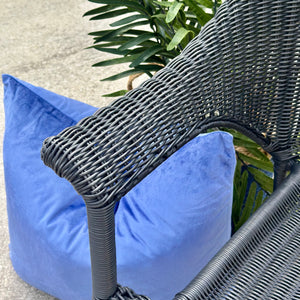 Black Woven Outdoor Chair
