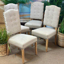 Load image into Gallery viewer, Burlap Back Dining Chair
