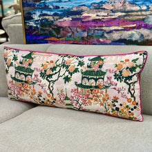 Load image into Gallery viewer, Pink Chinoiserie Down Lumbar
