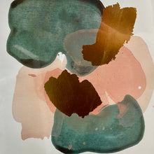 Load image into Gallery viewer, Teal/Blush Abstract II
