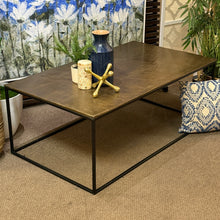 Load image into Gallery viewer, Gold Metal Coffee Table
