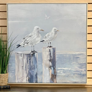 Two Pirtched Seagulls Art