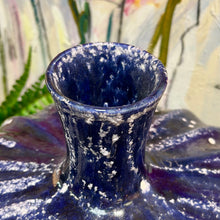Load image into Gallery viewer, White Speckled Blue Vase
