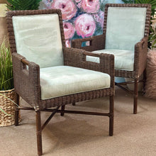 Load image into Gallery viewer, McGuire Wicker Dining Arm Chair
