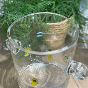 Anthropologie Pineapple Glass Ice Bucket