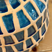 Load image into Gallery viewer, Lg Blue Tile Vase
