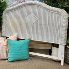 Load image into Gallery viewer, Queen White Wicker Headboard

