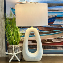 Load image into Gallery viewer, White Ceramic Loop Lamp
