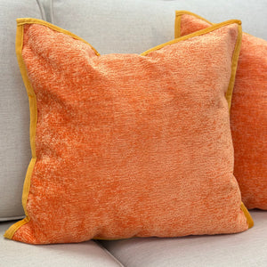 Orange Chenille Pillow