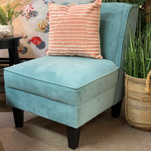 Load image into Gallery viewer, Haverty&#39;s Aqua Slipper Chair
