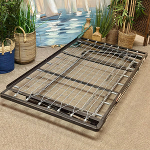 Twin Rod Iron Bed W/Trundle