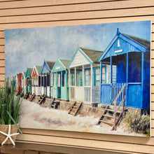 Load image into Gallery viewer, Beach Huts Canvas
