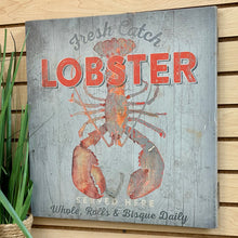 Load image into Gallery viewer, 'Lobster' Sign On Wood
