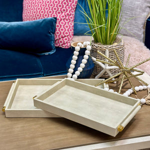 SM Grey Shagreen Tray