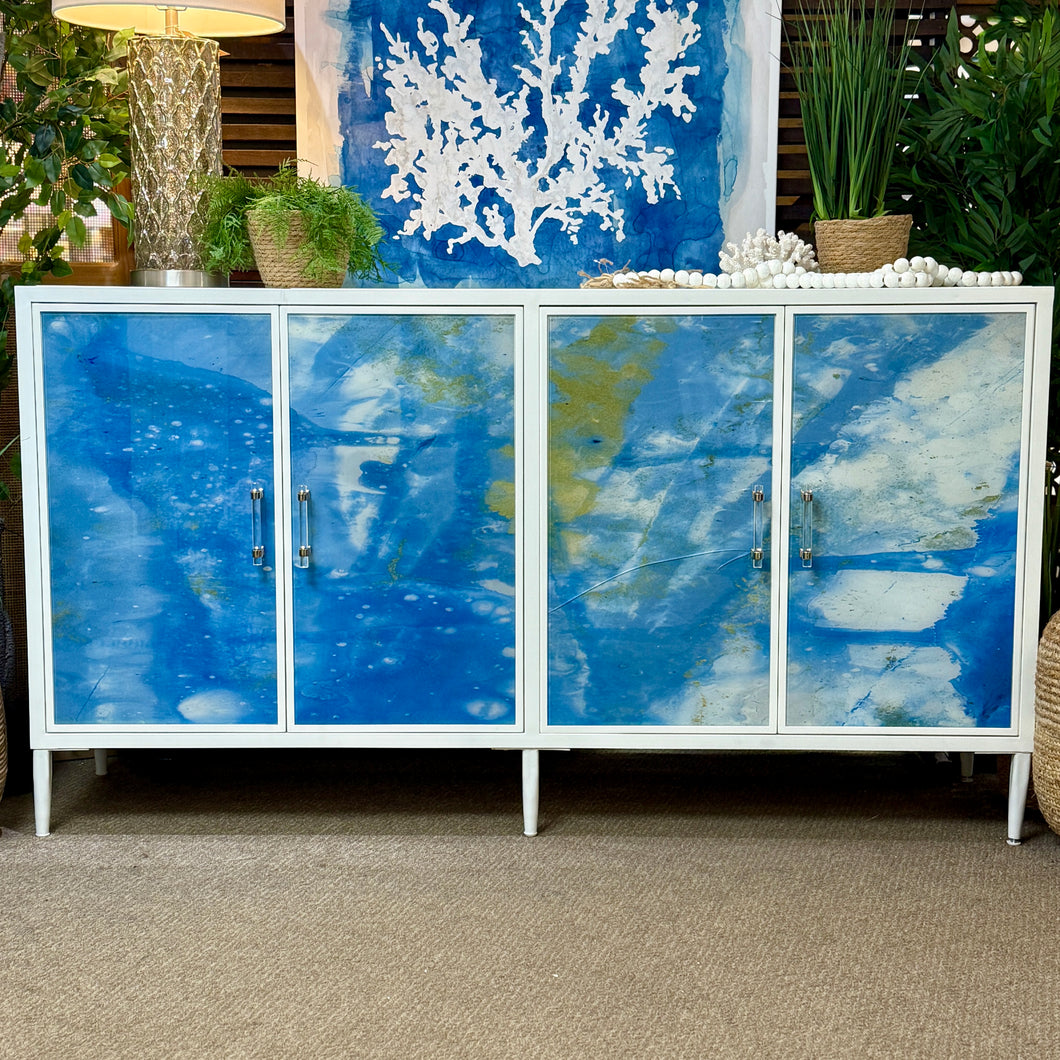Abstract Blues Sideboard