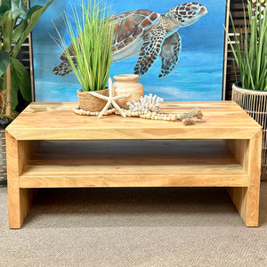 Natural Wood Coffee Table