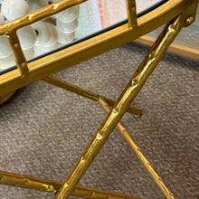 Load image into Gallery viewer, Gold Mirrored Folding Table
