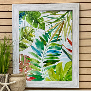 Green/Red Tropical Leaves II