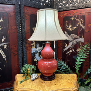 Red Porcelain Table Lamp