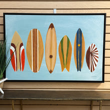 Load image into Gallery viewer, Surfboard Line Up Art
