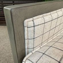 Load image into Gallery viewer, Plaid Swivel Chair w/ Wood Trim

