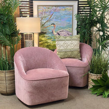 Load image into Gallery viewer, Pink Swivel Accent Chair
