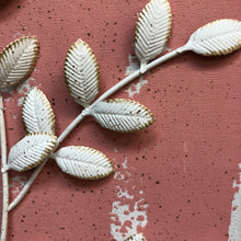 Load image into Gallery viewer, Pink Metal Leaf Art I
