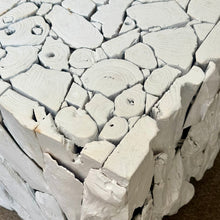 Load image into Gallery viewer, Uttermost Whitewashed Teak Side Table
