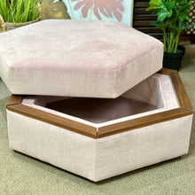 Load image into Gallery viewer, Blush Storage Ottoman
