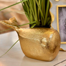 Load image into Gallery viewer, Gold Whale Decor
