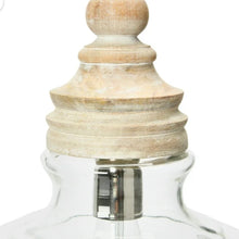 Load image into Gallery viewer, Glass/Wood Pendant Light
