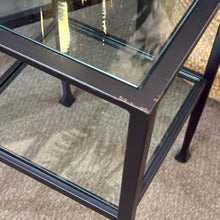 Load image into Gallery viewer, Iron &amp; Glass Side Table
