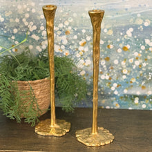 Load image into Gallery viewer, Forged Gold Candle Holder

