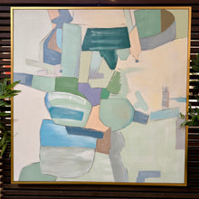 Load image into Gallery viewer, Green Color Block Art
