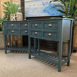 Antiqued Navy Console