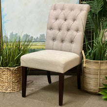 Load image into Gallery viewer, Beige Tufted Dining Chair

