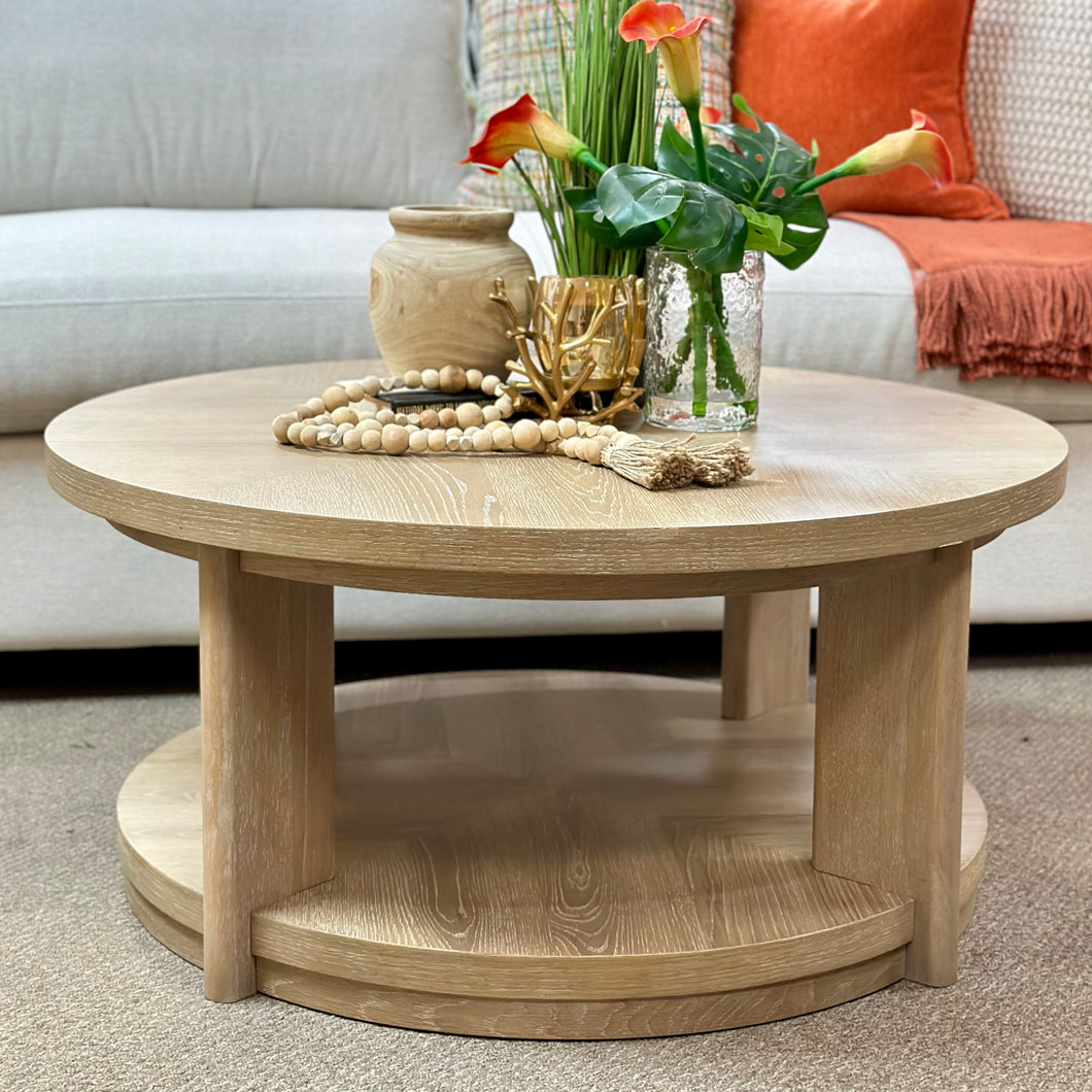 Round Wooden Coffee Table