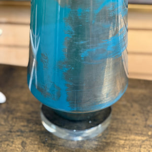 Teal Glass Lamp