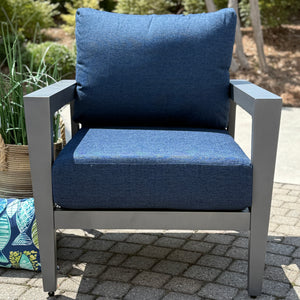 4PC Outdoor Navy Seating Set