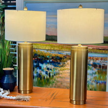 Load image into Gallery viewer, Gold Cylinder Lamp
