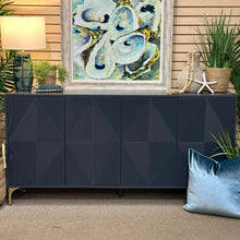Load image into Gallery viewer, Navy Geometric Cabinet
