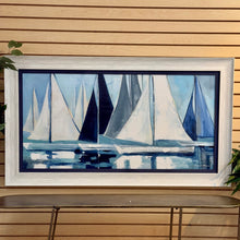 Load image into Gallery viewer, Blue Sailboats Giclee
