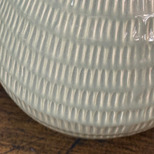 Load image into Gallery viewer, Sage Textured Stripe Vase
