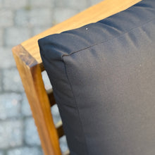 Load image into Gallery viewer, 4PC Wood/Black Outdoor Seating Set

