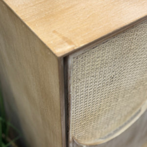 3DR Taupe & Cane Cabinet