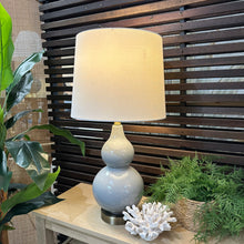Load image into Gallery viewer, Grey Glass Table Lamp
