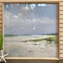 Load image into Gallery viewer, Framed Shore Under Clouds Art
